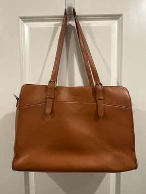 Ecosusi Women's Laptop Work Tote Briefcase in Cognac
